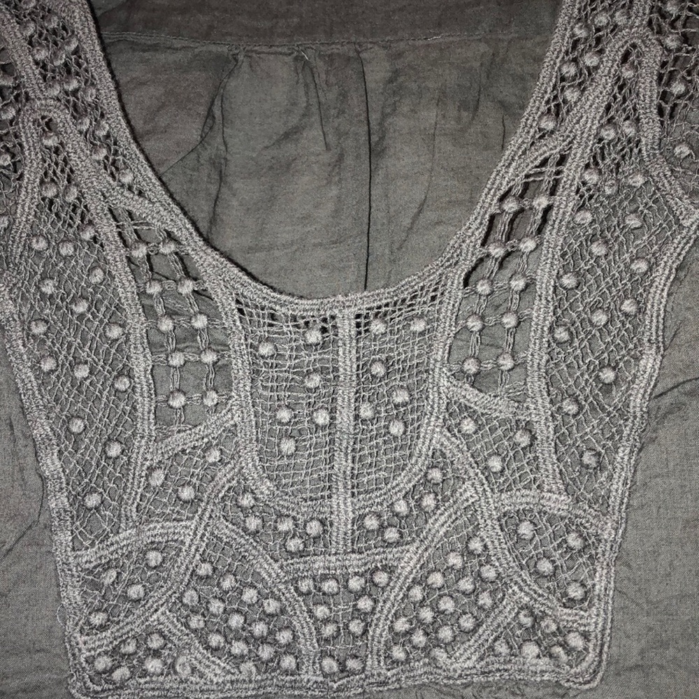 Dark gray top